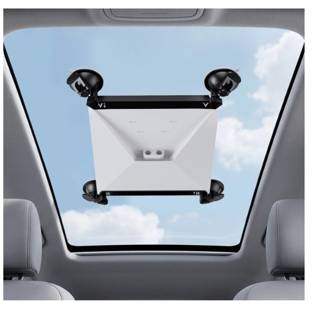 Starlink Mini Suction Cup Mount for Car Sunroof Glass Black New Vacuum Lock